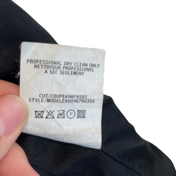 Vince Linen & Lamb Leather Moto Jacket – Black – Size 2 - Picture 9 of 14